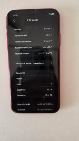 iPhone 11 64GB Rosso