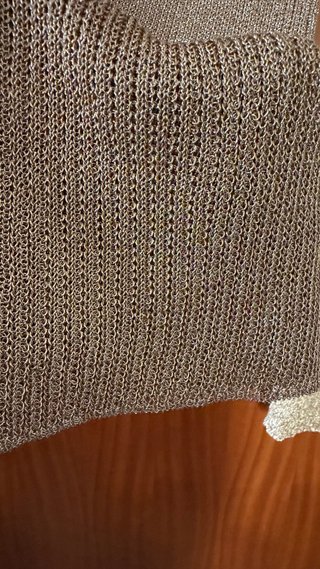 Pantaloni lamé oro rosa CVG