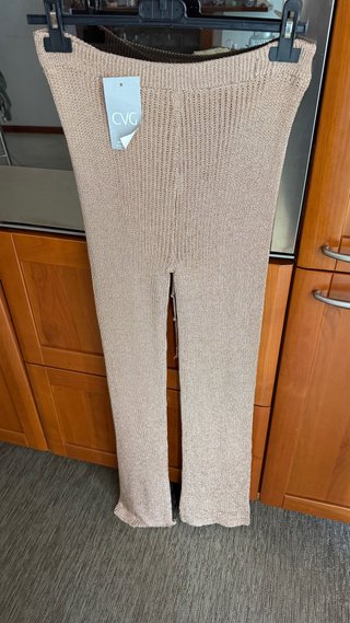 Pantaloni lamé oro rosa CVG