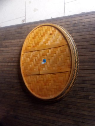 Cesta plana ovalada