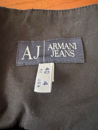 Vestido Negro Armani Jeans Talla 36