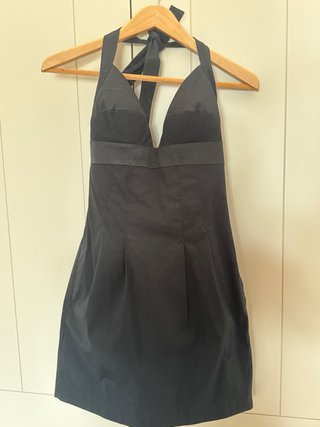 Vestido Negro Armani Jeans Talla 36
