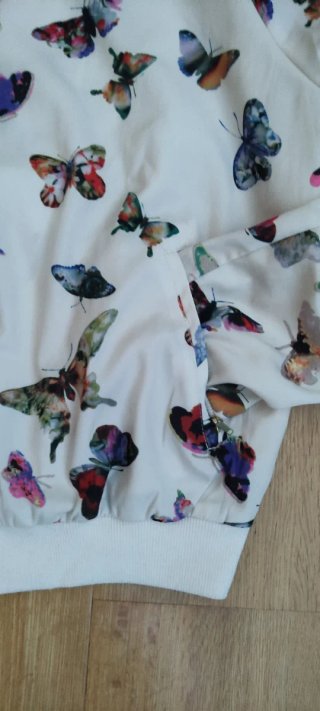Cazadora bomber mariposas multicolor
