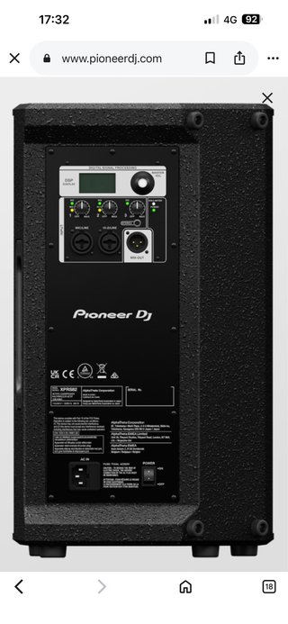 2 Altavoces Pioneer DJ XPRS82 Negro