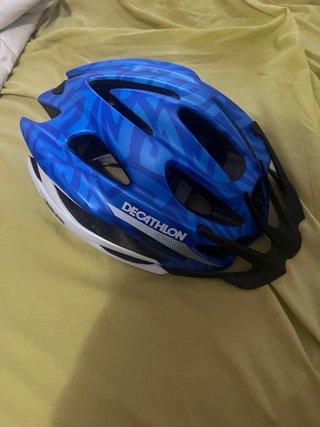 Casco bici blu Decathlon