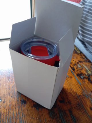 Tazza HXL con cassa Bluetooth rossa