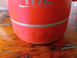 Tazza HXL con cassa Bluetooth rossa