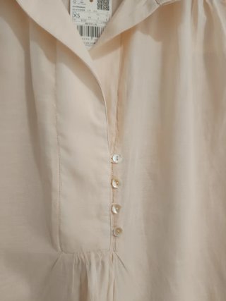 Blusa Mango Talla XS Beige