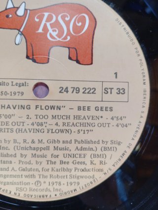 Bee Gees - Spirits Having Flown (Vinilo) 1979