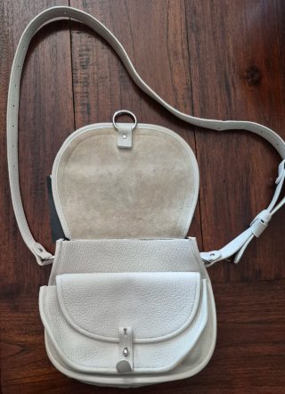 Bolso de piel blanco Jérôme Dreyfuss