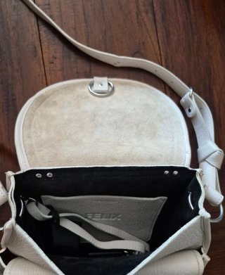 Bolso de piel blanco Jérôme Dreyfuss