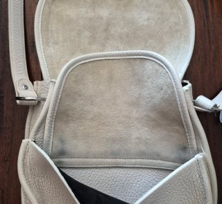 Bolso de piel blanco Jérôme Dreyfuss