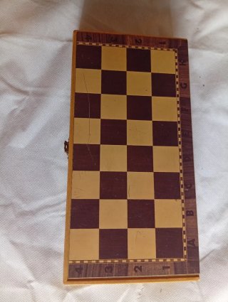 Tablero de ajedrez plegable de madera