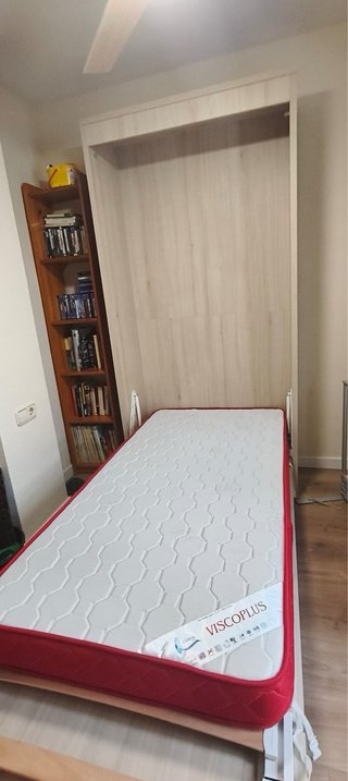Cama abatible vertical 90x190 como nueva