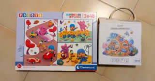 Lote 2 Puzzles Pocoyo y Submarino ale-hop