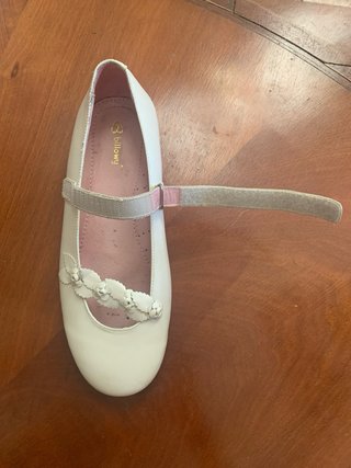 Zapatos nacarados Billowy piel.Comunión o similar