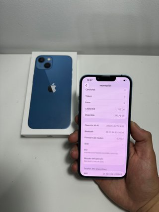 iPhone 13 Blu 256GB 83% Batteria