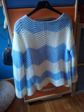 Jersey Zigzag Azul y Blanco
