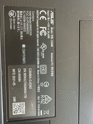 Chromebook ASUS Nero