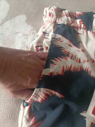 Pantalón White Sand 88 Estampado Palmeras Talla XS