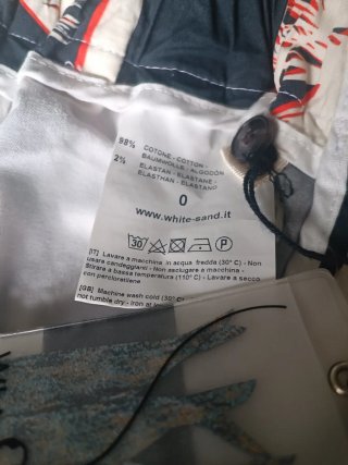 Pantalón White Sand 88 Estampado Palmeras Talla XS