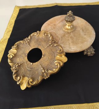 Cenicero Bronce y Mármol Antiguo