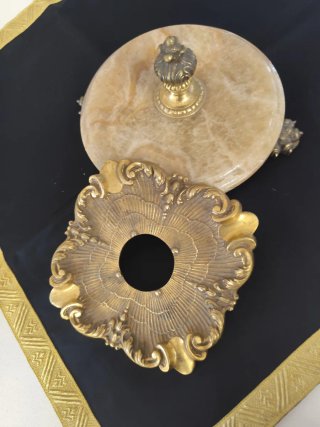 Cenicero Bronce y Mármol Antiguo