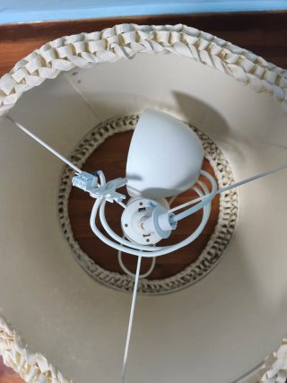 Lámpara de techo Ikea beige tela