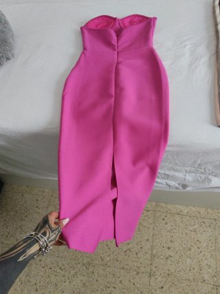 Vestido Corsé Rosa Talla Única
