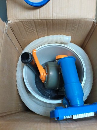 Piscina Rectangular más depuradora de arena