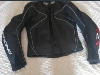 Chaqueta de moto IXS de piel
