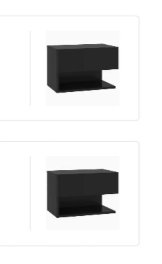 Mesitas de noche de madera negras