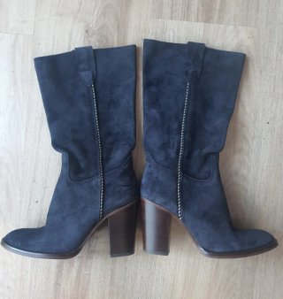 Botas camperas ante azul marino 35