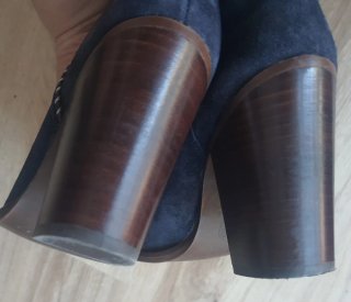 Botas camperas ante azul marino 35