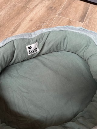 Cama Perro Donut Ortopédica Beige/Verde