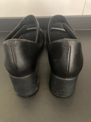 Camper Sandalias Mujer Tacón Ancho Negras