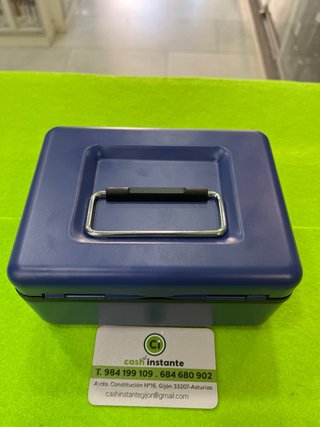 Mini caja fuerte FAG azul