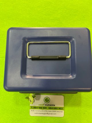 Mini caja fuerte FAG azul