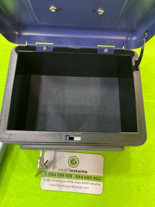 Mini caja fuerte FAG azul