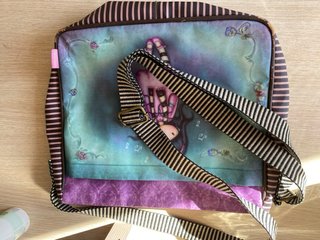 Bolso Gorjuss Niña Morado y Rosa