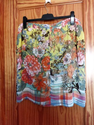 Falda multicolor