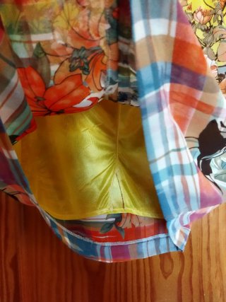 Falda multicolor