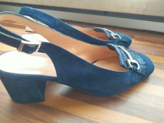 Scarpe donna blu Cinzia Valle