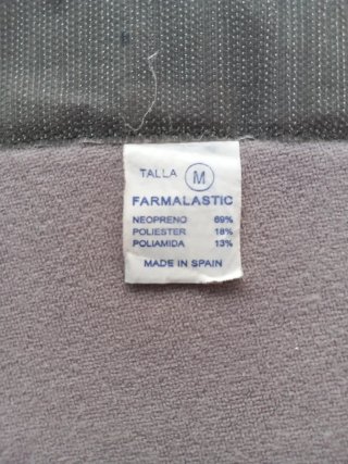 Faja Lumbar Farma Lastic Azul/Gris