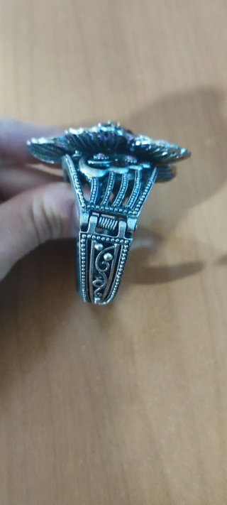 Bracciale vintage floreale con cristalli viola