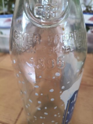 Botella antigua Geyer Freres 1895