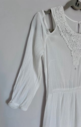 Vestido largo blanco Springfield