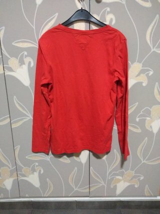 Camiseta Tommy Hilfiger Roja Manga Larga