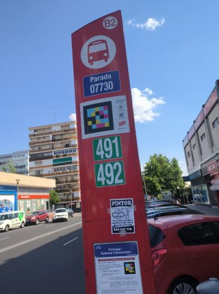 Palo de autobús