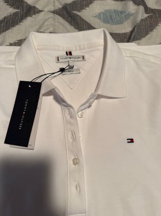 Vestido Polo Tommy Hilfiger Blanco Talla L